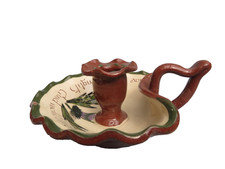 Vintage Moto Ware Longpark Torquay Chamber Candle Stick Holder Finger Loop