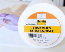 Vlieseline stitch tear - stitch, n