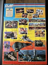 G.I. Joe Double sided poster Tiger Force and Rolling Thunder instructions