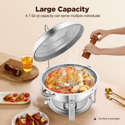 Stainless steel round - 7.5l,