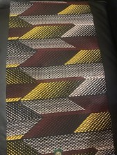 African Fabric Wax Print Ankara 100% Cotton, Multicoloured Crafting Material x 1