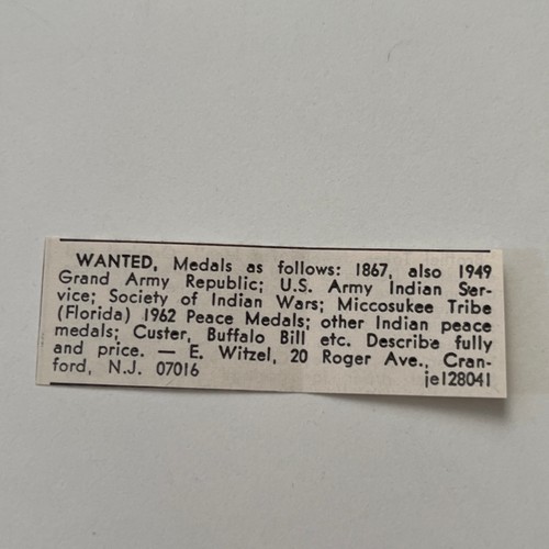 Wanted medals 1867 - 1949, grand