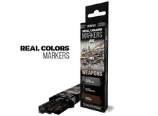 AK Interactive AAKRCM103 - - Weapons - Set of 3 Real Colors Markers