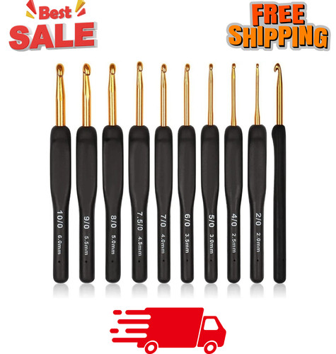 8pcs ergonomic crochet hooks - ergonomic,