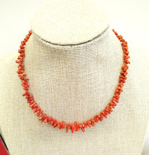 Antique Salmon Coral Necklace