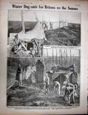 Original Old Antique Print Ww1