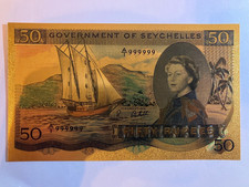 Gold collectable note - gold,