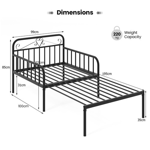 Extendable daybed with trundle - daybed,