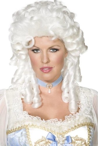 Baroque wig white period - in,