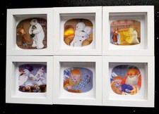 The Snowman Raymond Briggs Set Of 6 Small Picture Frames 12x12cm Each NEW