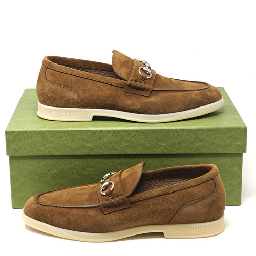 Gucci loafers horsebit suede - horsebit,