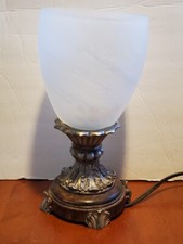 11" table lamp, frosted shade