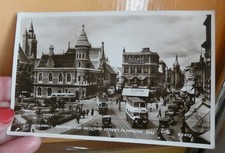 vintage Valentines postcard photo Plymouth Guildhall Square and Bedford St G1452