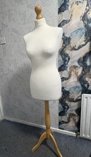 Female Tailors Cream Mannequin, Display Dummy for Dressmakers, Size UK 10/12