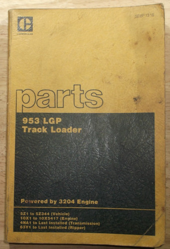 Cat caterpillar 953 - cat, track