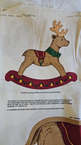 Vtg cranston rocking reindeer - cranston,