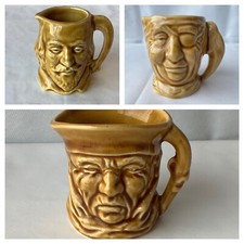 Sandland Ware 3 Character Jugs Long John Silver, Shakespeare & The Highwayman