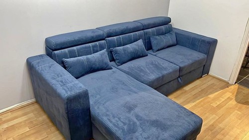 Shaped corner sofa bed luca - sofa,