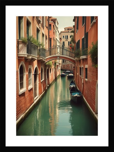Intimate venice canals framed - venice,