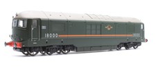 HELJAN/ RAILS 'OO' GAUGE 1802 BR GREEN GAS TURBINE PROTOTYPE #18000 LOCOMOTIVE