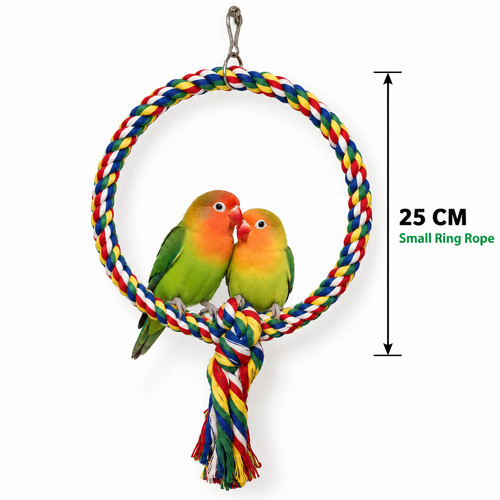 Small 25cm coloured rope ring - coloured,
