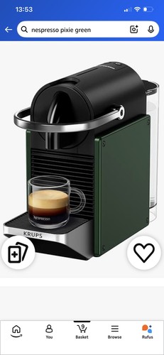 Nespresso pixie coffee pod - pixie,