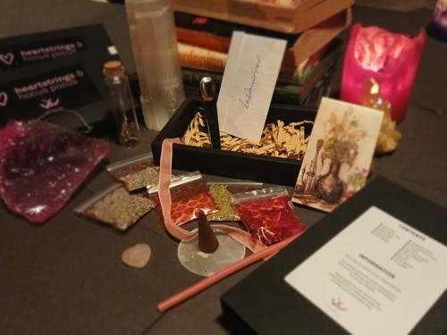 Love spell kit herbs - love, herbs,vial