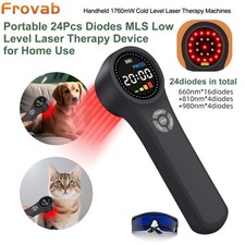 Cold Laser 1760mW Red/NIR Therapy for Muscles Joints Burns 660nm 810nm 980nm