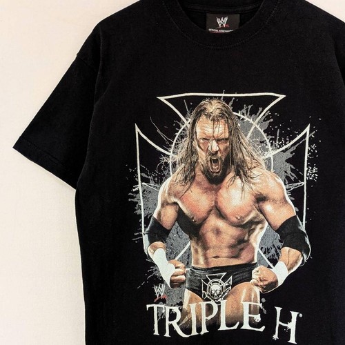 Wwe triple shirt wwf - wwe,