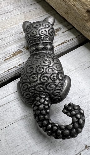 Signed danecraft pewter kitty - danecraft,