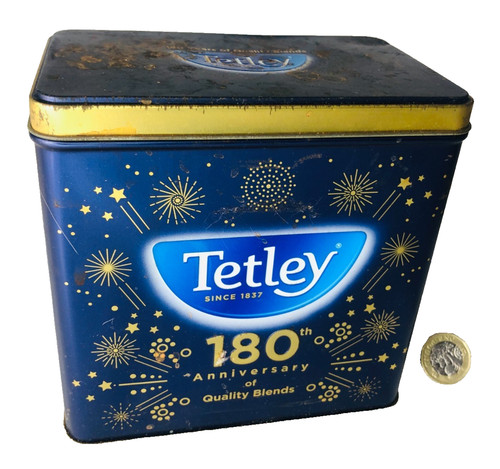 Advertising tin metal - advertising, tetley