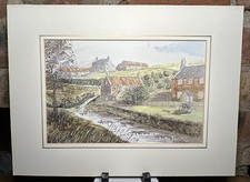 Original watercolour rural - original,
