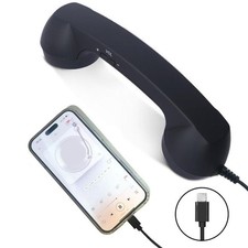 Retro Phone Handset for iPhone & Android, Retro Phone Handset USB C