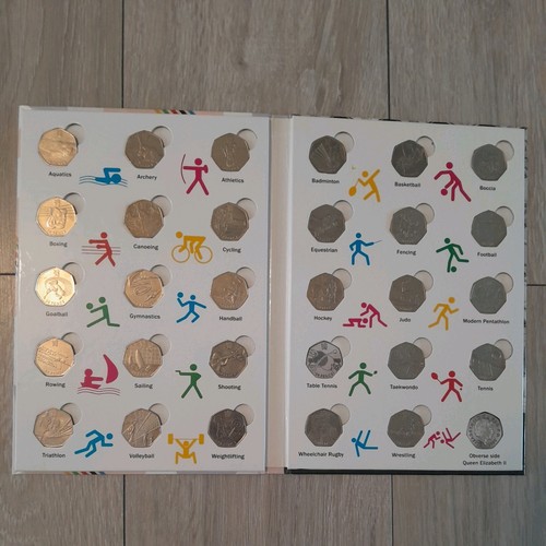 Complete olympic 50p - 50p, in