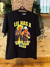 H&M Black Lil Nas X/Billy Ray Cyrus T Shirt Size Small