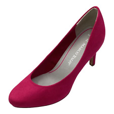 Marco Tozzi Womens Fuchsia Pink Faux Suede High Heel Court Shoes Size UK 4 New