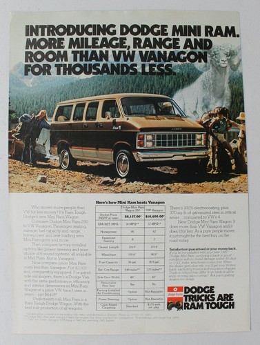 Dodge mini ram - van, vintage