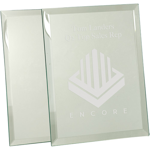 Blank glass mirror plaques - blank,