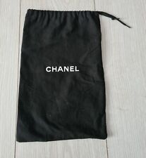 CHANEL BLACK DUSTBAG FOR SHOES SMALL ACCESSORIES STORAGE TRAVEL DRAWSTRING BAG