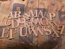WOODEN LETTERS A-Z ALPHABET SUITABLE FOR CRAFT WORK