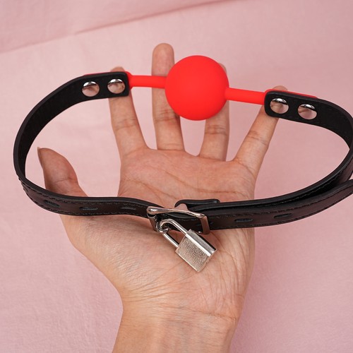 Silicone open mouth ball - open, gag