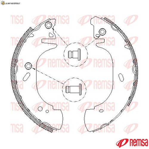 Brake shoe 4306 - 4306.00, ford