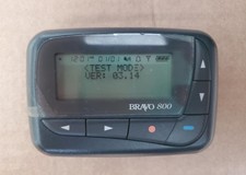 Daviscomm Bravo 800 - (Black) Compact Retro Mobile Pager with Holder