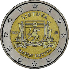 Lithuania 2 Euro 2025 UNC" Ethn. Mažajai Lietuvai Region" - Presale!
