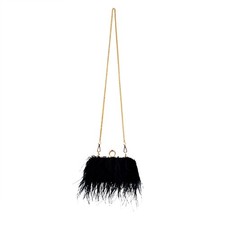 Luxury Ostrich Feather Handbag