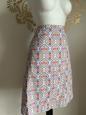 BODEN tribal aztec Skirt 12 geo Vintage style Boho Pixie Festival Ditsy POCKETS