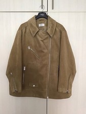M & S Suedette Biker Jacket Sand Size 24 New