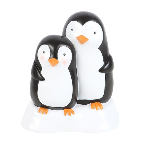 Snuggle season resin penguin - resin,