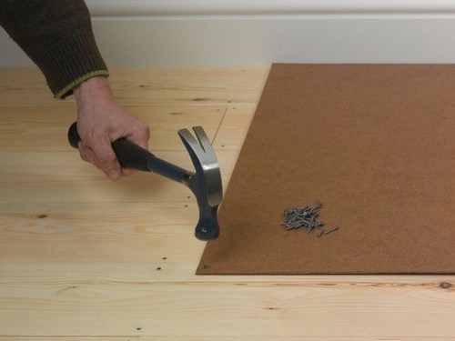 Flooring hardboard pre - flooring, pre-treated