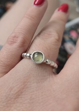 Pandora Peridot Retired Ring Size R